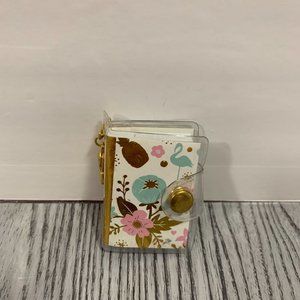 Recollection Mini Notebook Planner Charm Floral Charm Keyring